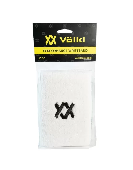 Volkl Performance Wristband White Black (2 szt.) - frotki