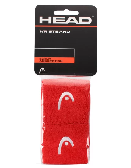 Head Wristband Czerwone 2.5 (2 szt.) - frotki tenisowe