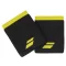 Babolat Logo Jumbo Wristband Black Sulphur Spring (2 szt.) - frotki na nadgarstek