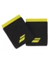 Babolat Logo Jumbo Wristband Black Sulphur Spring (2 szt.) - frotki na nadgarstek