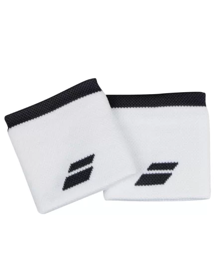Babolat Logo Wristband White Rabbit (2 szt.) - frotki na nadgarstki