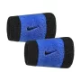 Nike Swoosh Wristbands Comet Blue Black (2 szt.) - frotki na nadgarstek
