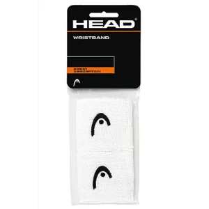 Head Wristband White 2.5 (2 szt.) - frotki na nadgarstek