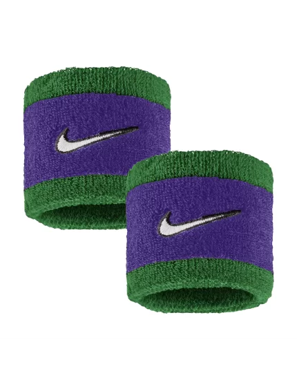 Nike Swoosh Wristbands (2 szt.) Clover Fierce Purple White - frotki na nadgarstek