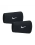 Nike Swoosh Wristbands Black (2 szt.) - frotki na nadgarstek