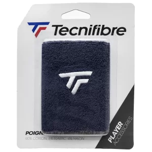 Tecnifibre Wristband XL Marine Navy (New Logo) - frotka na nadgarstek