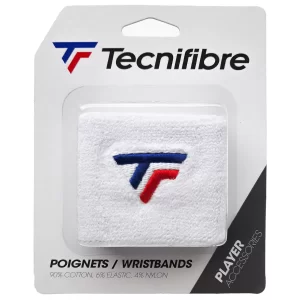 Tecnifibre Wristband White (2 szt.) - frotki na nadgarstek