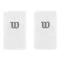 Wilson Extra Wide Wristband Biale (2 szt.) - frotki na nadgarstki