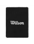 Wilson Wide Terry Wristbands Black (2 szt.) - frotki