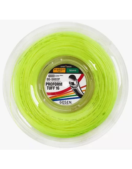 Gosen Proform Tuff Lime 200m - naciąg tenisowy