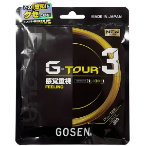 Gosen G-Tour 3 Żółty - naciąg do rakiety tenisowej