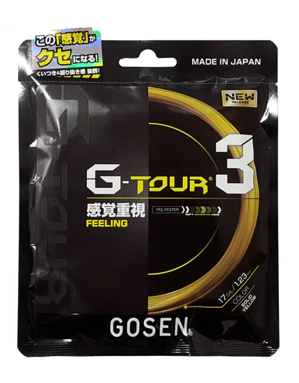 Gosen G-Tour 3 Żółty - naciąg do rakiety tenisowej