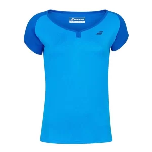 Babolat Play Cap Sleeve Top Girl Niebieska - koszulka tenisowa
