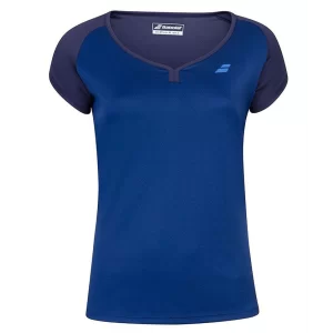 Babolat Play Cap Sleeve Top Girl Granatowa - koszulka tenisowa
