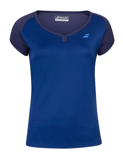 Babolat Play Cap Sleeve Top Girl Granatowa - koszulka tenisowa