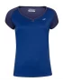 Babolat Play Cap Sleeve Top Girl Granatowa - koszulka tenisowa
