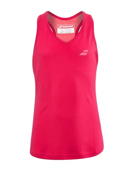Babolat Play Tank Top Girl Ciemno różowa - top tenisowy
