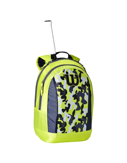 Wilson Junior Backpack Limonkowy Szary Czarny - plecak tenisowy