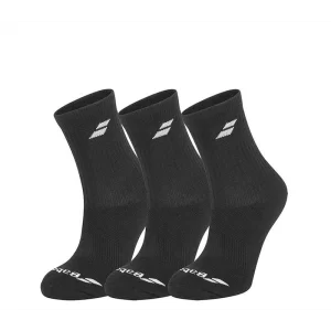 Babolat 3 Pairs Pack Socks Junior (3 pary) Black - skarpety tenisowe