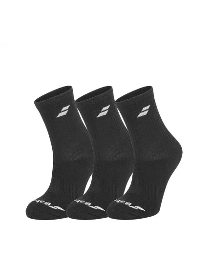 Babolat 3 Pairs Pack Socks Junior (3 pary) Black - skarpety tenisowe