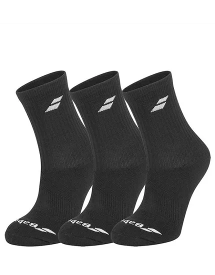 Babolat 3 Pairs Pack Socks (3 pary) Czarne - skarpety tenisowe