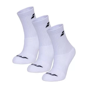 Babolat 3 Pairs Pack Socks (3 pary) Białe- skarpety tenisowe