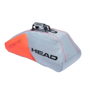 Head Radical 9R Supercombi Szaro Pomarańczowa - torba tenisowa