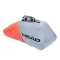 Head Radical 9R Supercombi Szaro Pomarańczowa - torba tenisowa