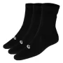 Asics Crew Socks Black 3 pary - długie skarpety tenisowe