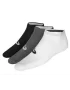 Asics Ped Sock White Grey Black (3 pary) - skarpety sportowe