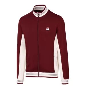 Fila Jacket Bjorn Cabernet White Alyssum - kurtka sportowa