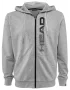 Head Club Fynn Hoodie FZ M Grey Melange Black- bluza tenisowa