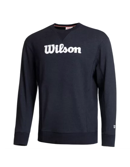 Wilson M Parkside Crew Navy - męska bluza tenisowa