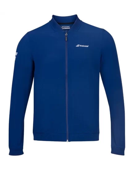 Babolat Play Jacket Junior Niebieska - bluza tenisowa
