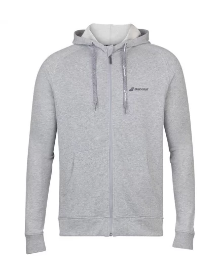 Babolat Exercise Hood Jacket Boy Szara - chłopięca bluza z kapturem