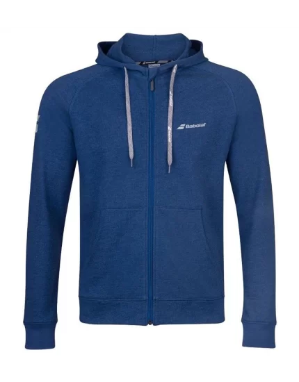 Babolat Exercise Hood Jacket Boy Niebieska - chłopięca bluza z kapturem