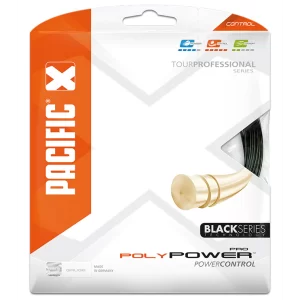 Pacific Poly Power Pro Czarny - naciąg tenisowy