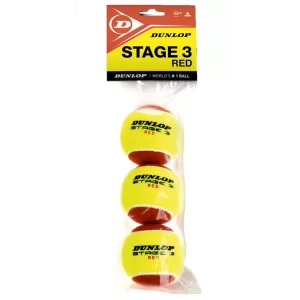 Dunlop Stage 3 Red (3 szt.) - piłki treningowe