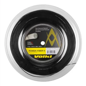 Volkl Power Fiber II Czarny 1.25 200m - naciąg tenisowy