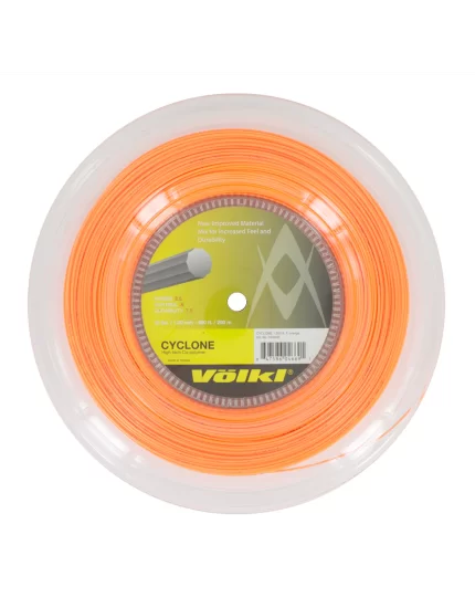 Volkl Cyclone Pomarańczowy 200m - naciąg tenisowy