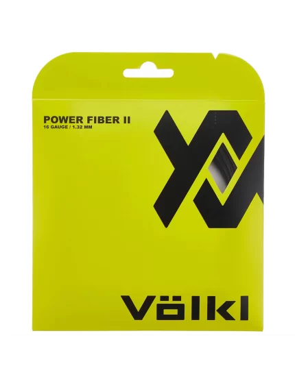 Volkl Power Fiber II Czarny - naciąg tenisowy