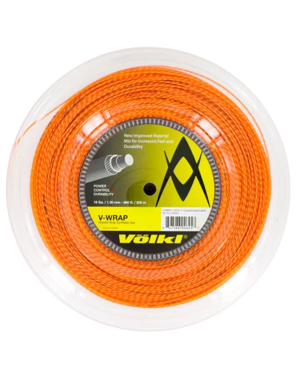 Volkl V-Wrap Pomarańczowy 200m - naciąg tenisowy