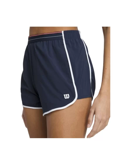 Wilson W Hier Unlined Shorts Navy - damskie spodenki tenisowe