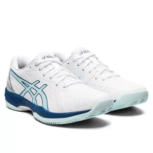 Asics Solution Swift FF Clay White Clear Blue - damskie buty tenisowe