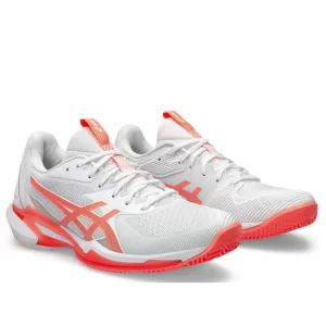 Asics Solution Speed FF 3 Clay White Sun Coral - damskie buty tenisowe