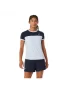 Asics Women Court SS Top Soft Sky Mignight - damska koszulka tenisowa
