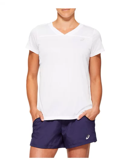 Asics Practice W SS Tee Brilliant White - koszulka tenisowa