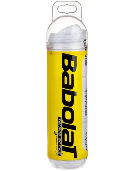 Babolat Tennis Socks (3 pary) White - skarpety tenisowe