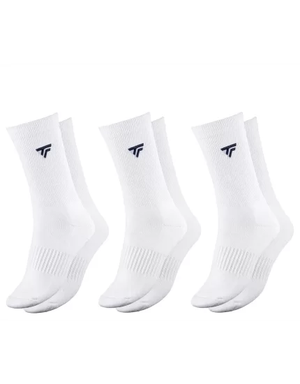 Tecnifibre Classic Socks X3 White - skarpety tenisowe
