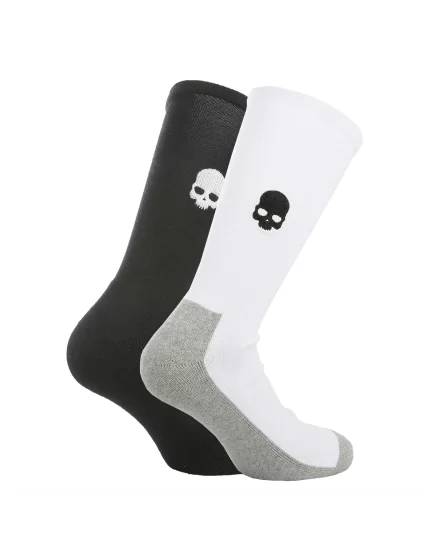 Hydrogen Tennis Czarne Białe (2 pary) - skarpety tenisowe